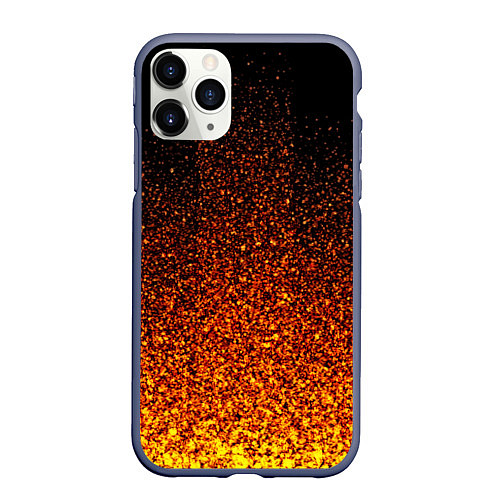 Чехол iPhone 11 Pro матовый БЛЕСК / 3D-Серый – фото 1