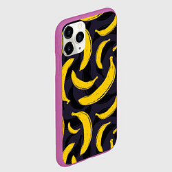 Чехол iPhone 11 Pro матовый Бананы, цвет: 3D-фиолетовый — фото 2