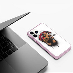 Чехол iPhone 11 Pro матовый 2Pac, цвет: 3D-розовый — фото 2