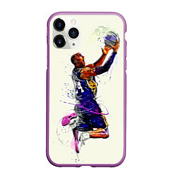 Чехол iPhone 11 Pro матовый Kobe Bryant, цвет: 3D-фиолетовый