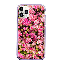 Чехол iPhone 11 Pro матовый Розовый рай, цвет: 3D-светло-сиреневый