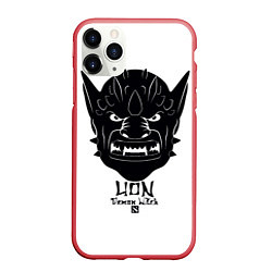 Чехол iPhone 11 Pro матовый Lion: Demon Witch, цвет: 3D-красный