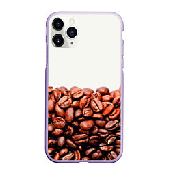 Чехол iPhone 11 Pro матовый Coffee, цвет: 3D-светло-сиреневый