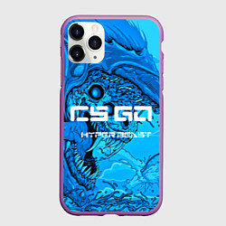 Чехол iPhone 11 Pro матовый CS:GO Cold Hyper Beast, цвет: 3D-фиолетовый