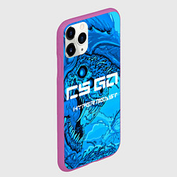 Чехол iPhone 11 Pro матовый CS:GO Cold Hyper Beast, цвет: 3D-фиолетовый — фото 2