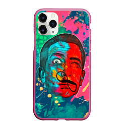 Чехол iPhone 11 Pro матовый Dali Art, цвет: 3D-малиновый