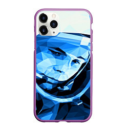 Чехол iPhone 11 Pro матовый Gagarin Art, цвет: 3D-фиолетовый