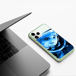 Чехол iPhone 11 Pro матовый Gagarin Art, цвет: 3D-салатовый — фото 2