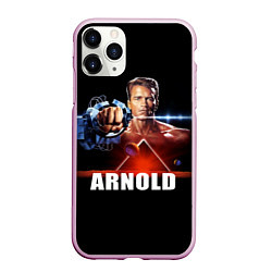 Чехол iPhone 11 Pro матовый Iron Arnold, цвет: 3D-розовый