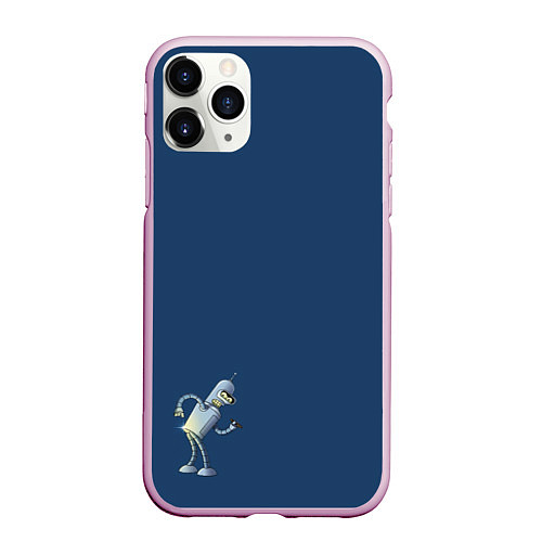 Чехол iPhone 11 Pro матовый Bender F / 3D-Розовый – фото 1