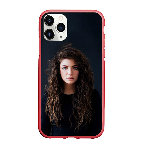 Чехол iPhone 11 Pro матовый Lorde / 3D-Красный – фото 1