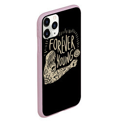 Чехол iPhone 11 Pro матовый Forever young, цвет: 3D-розовый — фото 2