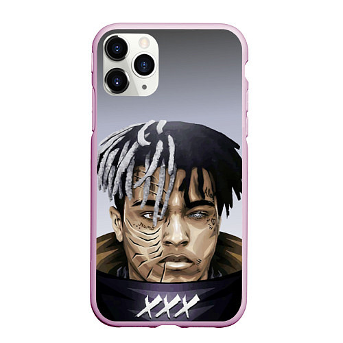 Чехол iPhone 11 Pro матовый XXXTentacion / 3D-Розовый – фото 1