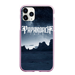 Чехол iPhone 11 Pro матовый Paparoach: Fear, цвет: 3D-розовый