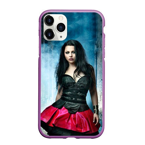 Чехол iPhone 11 Pro матовый Evanescence / 3D-Фиолетовый – фото 1