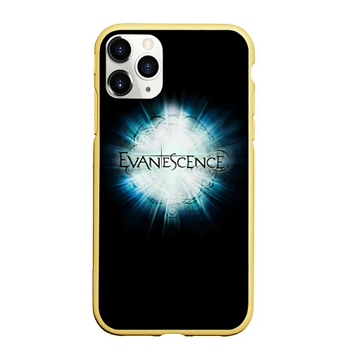 Чехол iPhone 11 Pro матовый Evanescence Explode / 3D-Желтый – фото 1