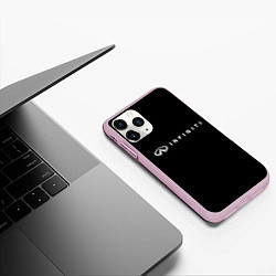 Чехол iPhone 11 Pro матовый Infiniti, цвет: 3D-розовый — фото 2
