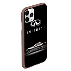Чехол iPhone 11 Pro матовый Infiniti, цвет: 3D-коричневый — фото 2