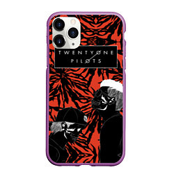 Чехол iPhone 11 Pro матовый Twenty One Pilots, цвет: 3D-фиолетовый