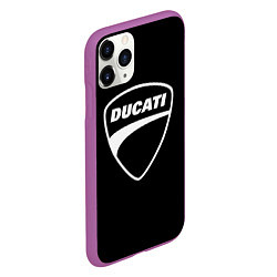 Чехол iPhone 11 Pro матовый Ducati, цвет: 3D-фиолетовый — фото 2