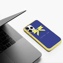 Чехол iPhone 11 Pro матовый Destiny: Level UP, цвет: 3D-желтый — фото 2