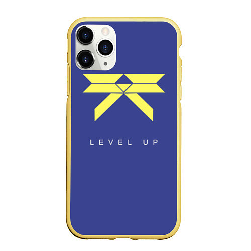 Чехол iPhone 11 Pro матовый Destiny: Level UP / 3D-Желтый – фото 1