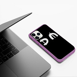 Чехол iPhone 11 Pro матовый DM Rock, цвет: 3D-фиолетовый — фото 2