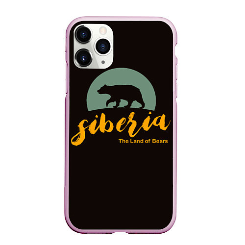 Чехол iPhone 11 Pro матовый Siberia: Land of Bears / 3D-Розовый – фото 1