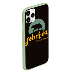 Чехол iPhone 11 Pro матовый Siberia: Land of Bears, цвет: 3D-салатовый — фото 2