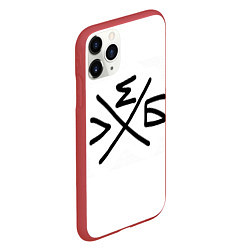 Чехол iPhone 11 Pro матовый Хлеб: символ, цвет: 3D-красный — фото 2