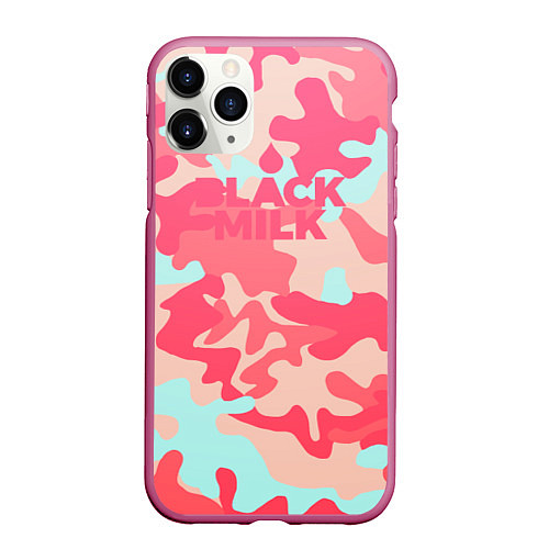 Чехол iPhone 11 Pro матовый Black Milk: pink / 3D-Малиновый – фото 1