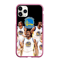 Чехол iPhone 11 Pro матовый Golden State Warriors 5, цвет: 3D-малиновый