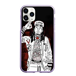 Чехол iPhone 11 Pro матовый Lil Wayne: street style, цвет: 3D-светло-сиреневый