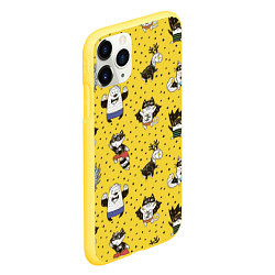 Чехол iPhone 11 Pro матовый Лесные супергерои, цвет: 3D-желтый — фото 2