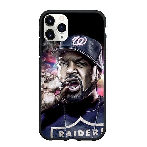 Чехол iPhone 11 Pro матовый Ice Cube: Big boss / 3D-Черный – фото 1