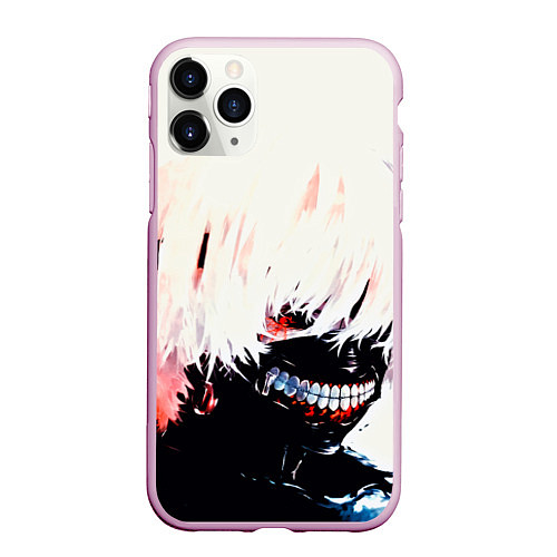 Чехол iPhone 11 Pro матовый Tokyo ghoul / 3D-Розовый – фото 1