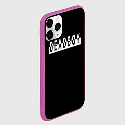 Чехол iPhone 11 Pro матовый DeadBoy, цвет: 3D-фиолетовый — фото 2