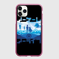 Чехол iPhone 11 Pro матовый No Game No Life, цвет: 3D-малиновый