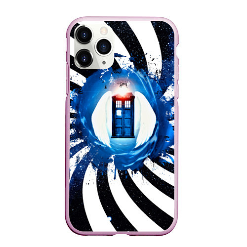 Чехол iPhone 11 Pro матовый Gypno Tardis / 3D-Розовый – фото 1