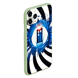 Чехол iPhone 11 Pro матовый Gypno Tardis, цвет: 3D-салатовый — фото 2