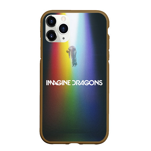 Чехол iPhone 11 Pro матовый Imagine Dragons / 3D-Коричневый – фото 1