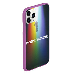 Чехол iPhone 11 Pro матовый Imagine Dragons, цвет: 3D-фиолетовый — фото 2