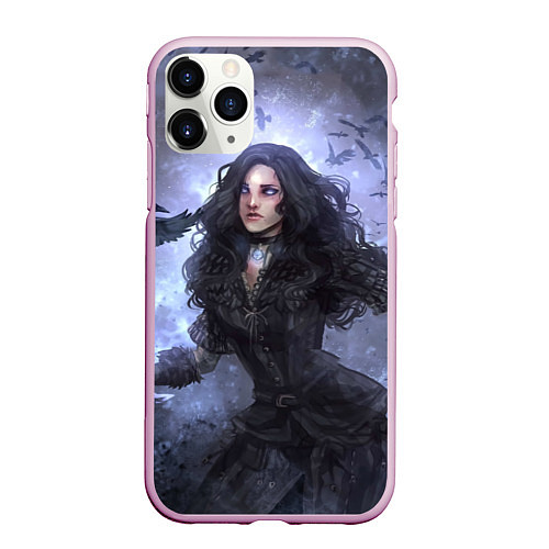 Чехол iPhone 11 Pro матовый Йеннифер / 3D-Розовый – фото 1