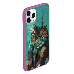 Чехол iPhone 11 Pro матовый Forest, цвет: 3D-фиолетовый — фото 2