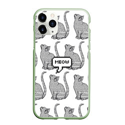 Чехол iPhone 11 Pro матовый Meow Cats