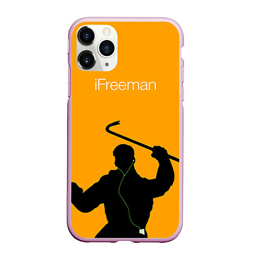 Чехол iPhone 11 Pro матовый IFreeman / 3D-Розовый – фото 1