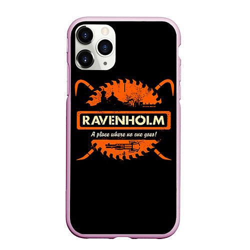 Чехол iPhone 11 Pro матовый Ravenholm / 3D-Розовый – фото 1