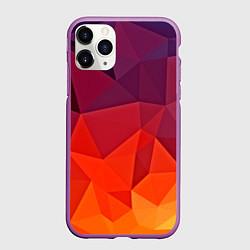 Чехол iPhone 11 Pro матовый Geometric, цвет: 3D-фиолетовый