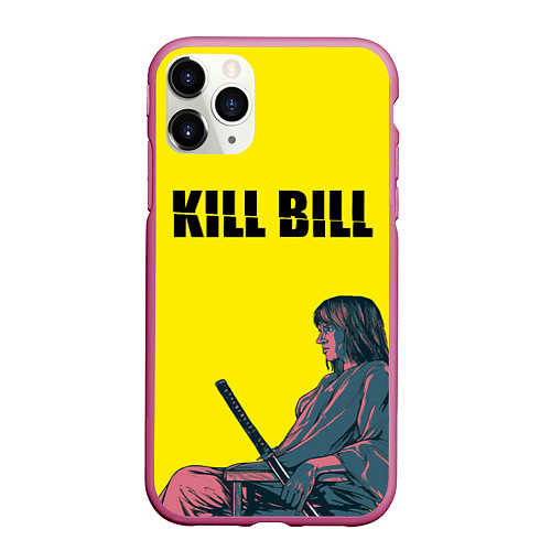 Чехол iPhone 11 Pro матовый Kill Bill / 3D-Малиновый – фото 1