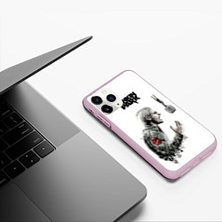 Чехол iPhone 11 Pro матовый Bennington Song, цвет: 3D-розовый — фото 2